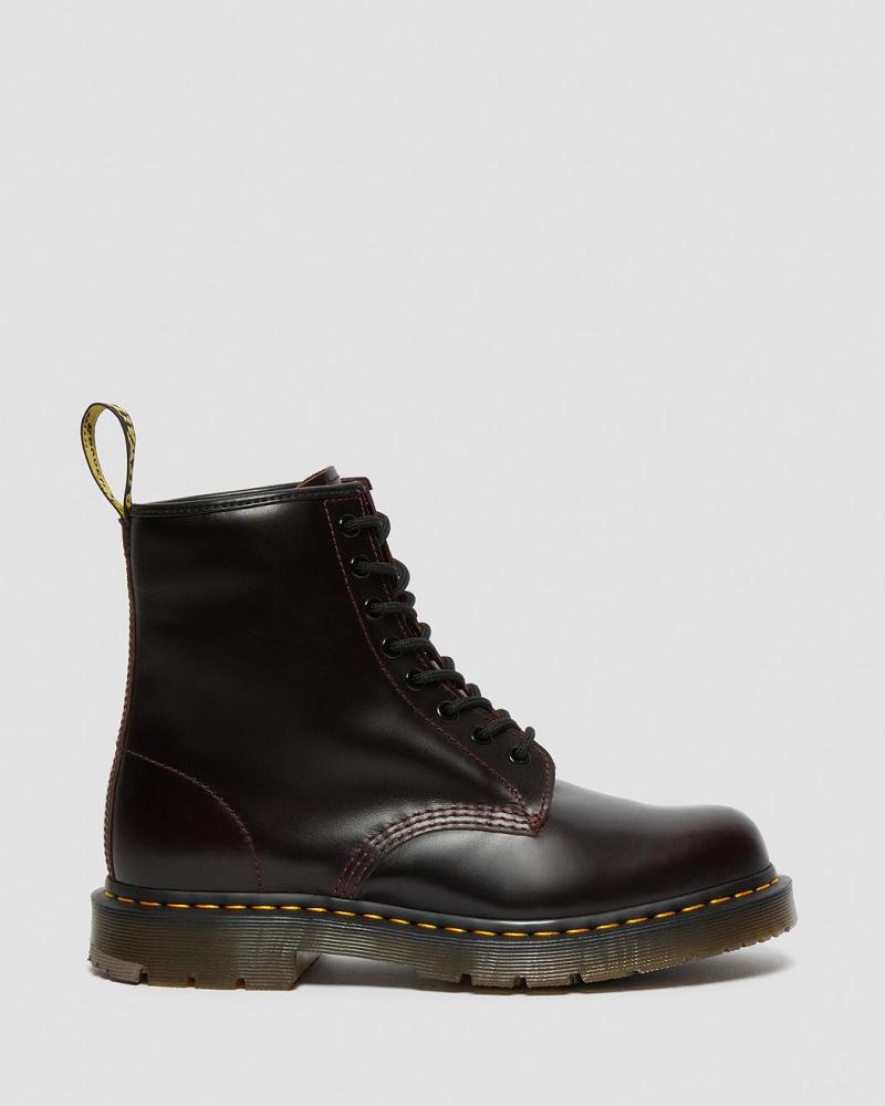 Burgundy Men's Dr Martens 1460 Slip Resistant Atlas Leather Lace Up Boots | CA 530EBC